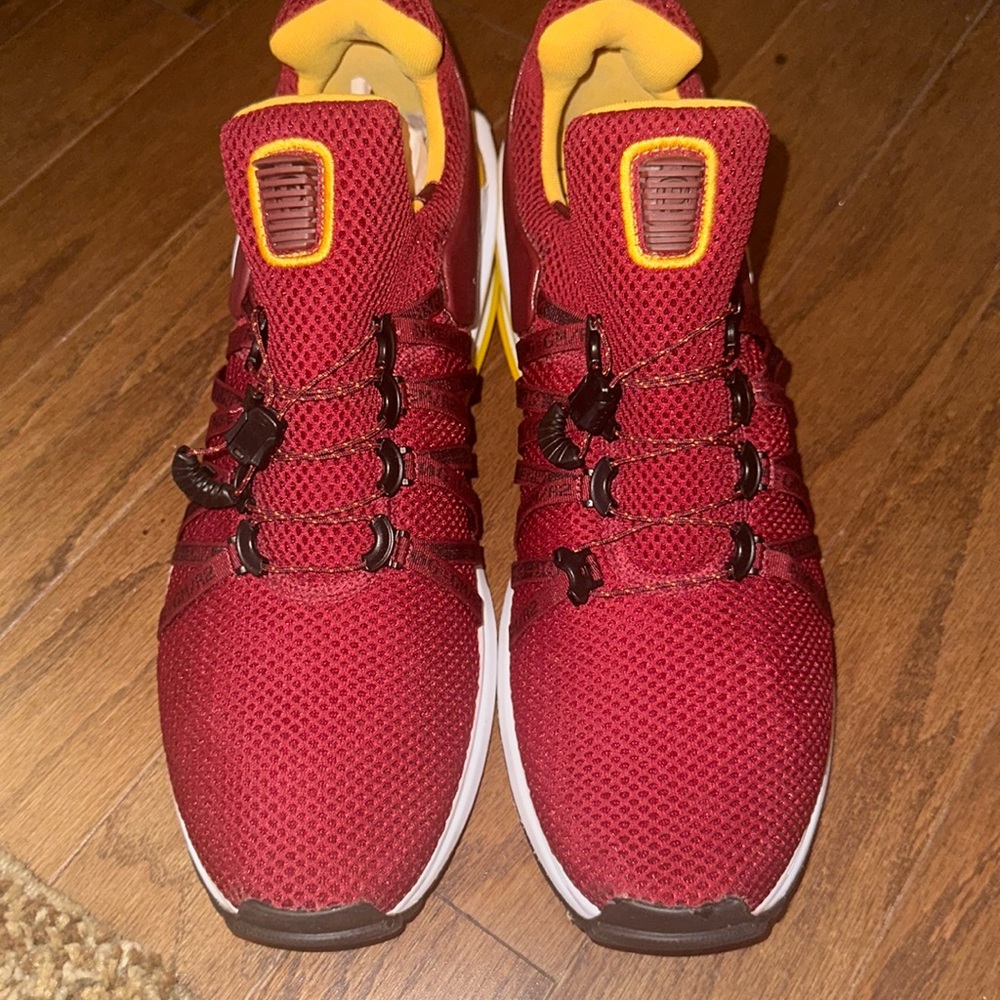 Nike Shox Gravity Team Red/Gold/White Sneakers Size 13.